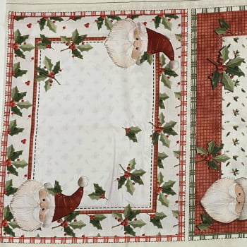 Tecido Tricoline Digital Painel Jogo Americano Natal dos Sonhos