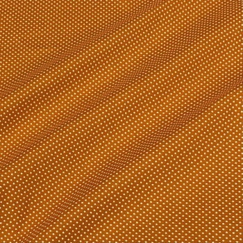 Tecido Tricoline Poa Micro Laranja Escuro
