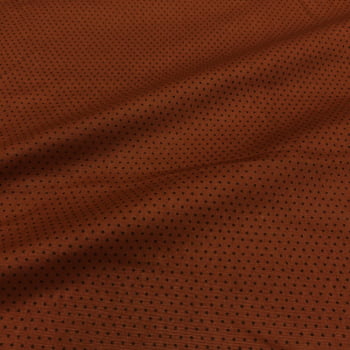 Tecido Tricoline Poa Micro Marrom Chocolate Tom Sobre Tom (Basics & Colors) 