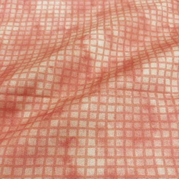 Tecido Tricoline Digital Ladrilhos Rosa Coleção Frutas Vermelhas 