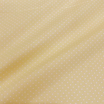 Tecido Tricoline Mini Poa Amarelo Bebê