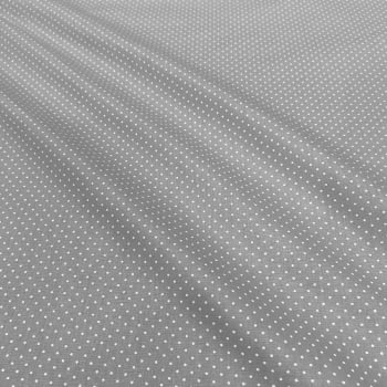 Tecido Tricoline Mini Poa Cinza