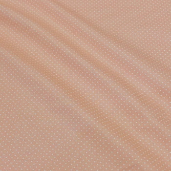 Tecido Tricoline Mini Poa Rose Claro
