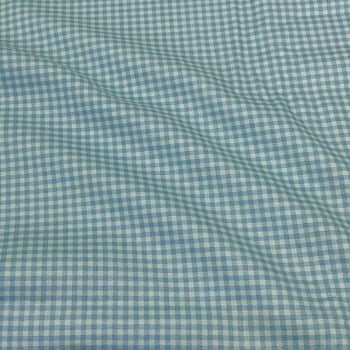 Tecido Tricoline Xadrez Azul Seco Tom Sobre Tom (Basics & Colors)