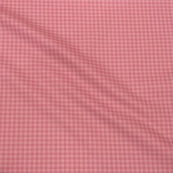 Tecido Tricoline Xadrez Rosa Medio Tom Sobre Tom (Basics & Colors) 