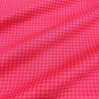 Tecido Tricoline Xadrez Rosa Escuro Tom Sobre Tom (Basics & Colors)