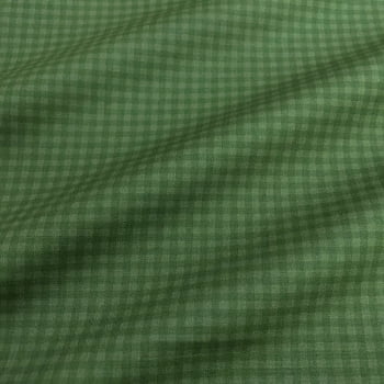 Tecido Tricoline Xadrez Verde Musgo Tom Sobre Tom (Basics & Colors)