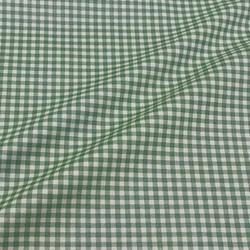 Tecido Tricoline Xadrez Verde Seco Tom Sobre Tom (Basics & Colors) 