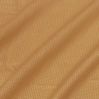 Tecido Tricoline Pied de Poule Amarelo Ocre Tom Sobre Tom (Basics & Colors)