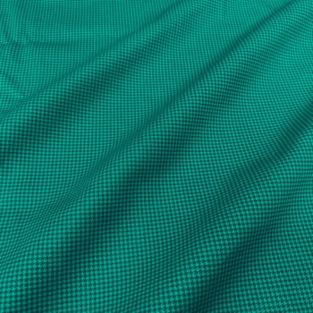 Tecido Tricoline Pied de Poule Verde Ciano Tom Sobre Tom (Basics & Colors) Tecido Tricoline Pied de Poule Verde Ciano Tom Sobre Tom (Basics & Colors)