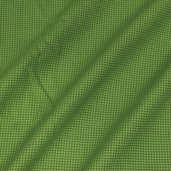 Tecido Tricoline Pied de Poule Verde Medio Tom Sobre Tom (Basics & Colors)