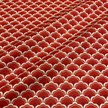 Tecido Tricoline Digital Escamas Coleção Tesouros do Oriental 