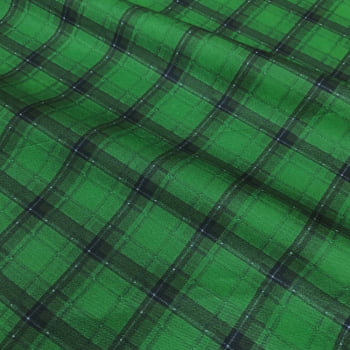 Tecido Tricoline Digital Xadrez Diagonal Verde Preto Tecido Tricoline Digital Xadrez Diagonal Verde Preto