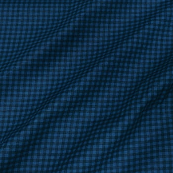 Tecido Tricoline Xadrez Azul Naval Tom Sobre Tom (Basics & Colors)