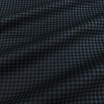 Tecido Tricoline Xadrez Cinza Chumbo Tom Sobre Tom (Basics & Colors)