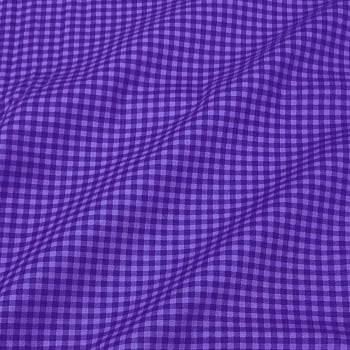 Tecido Tricoline Xadrez Roxo Violeta Tom Sobre Tom (Basics & Colors)