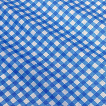 Tecidos Tricoline Xadrez Diagonal Grande Azul Rimatex Tecidos Tricoline Xadrez Diagonal Grande Azul Rimatex