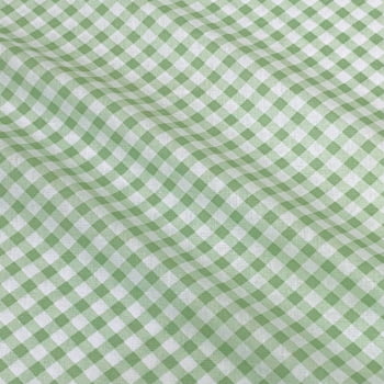 Tecidos Tricoline Xadrez Diagonal Grande Verde Rimatex