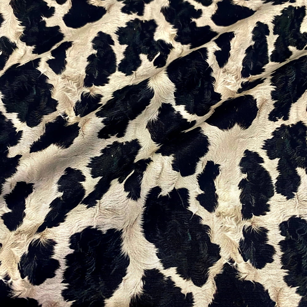 Tecido Tricoline Digital 3D Animal Print Vaca