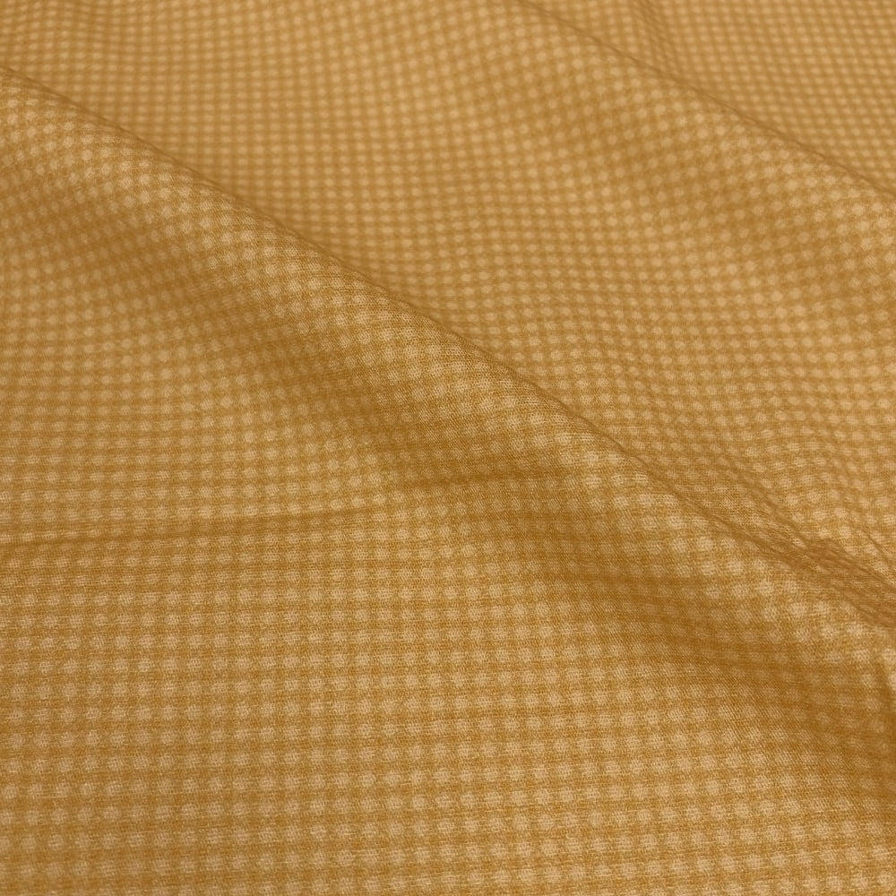Tecido Tricoline Digital Micro Xadrez Amarelo