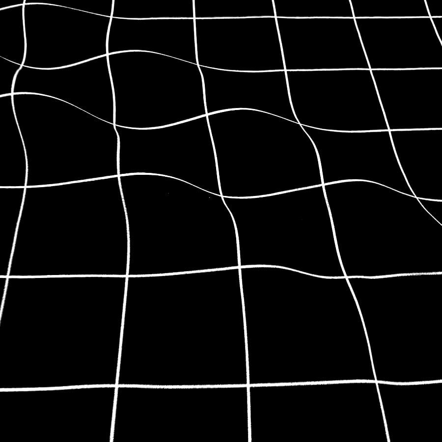 Tecido Tricoline Padrão Grande Grid Preto