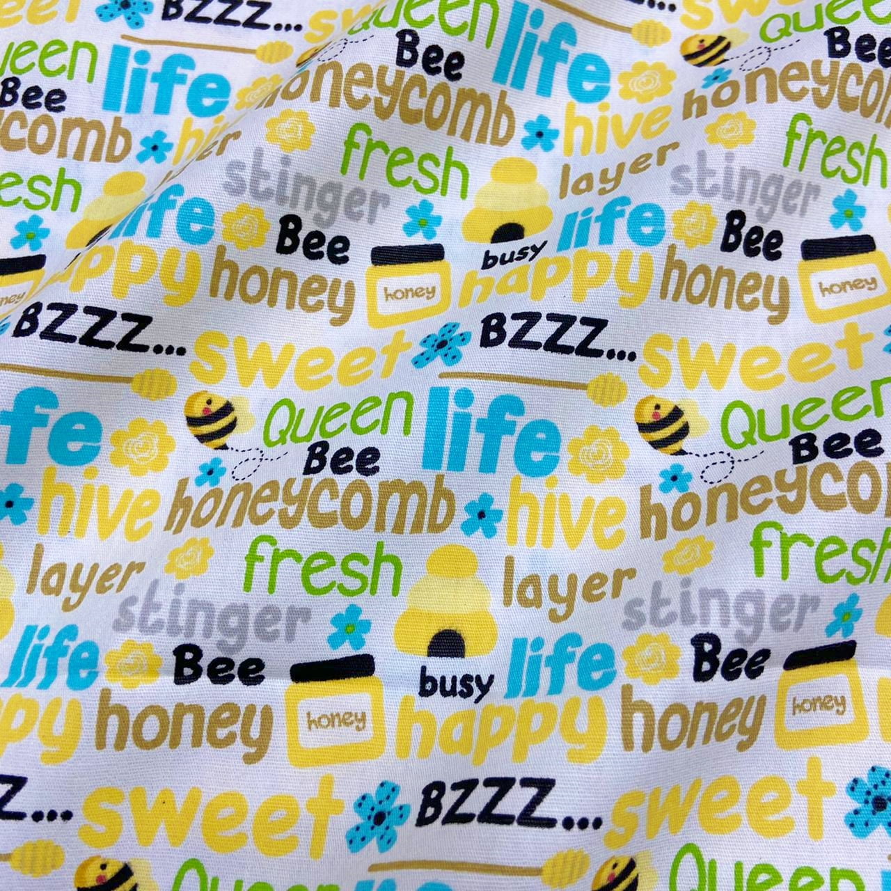 Tecido Tricoline Especial Coleção Bee Happy - Xadrez Colorido