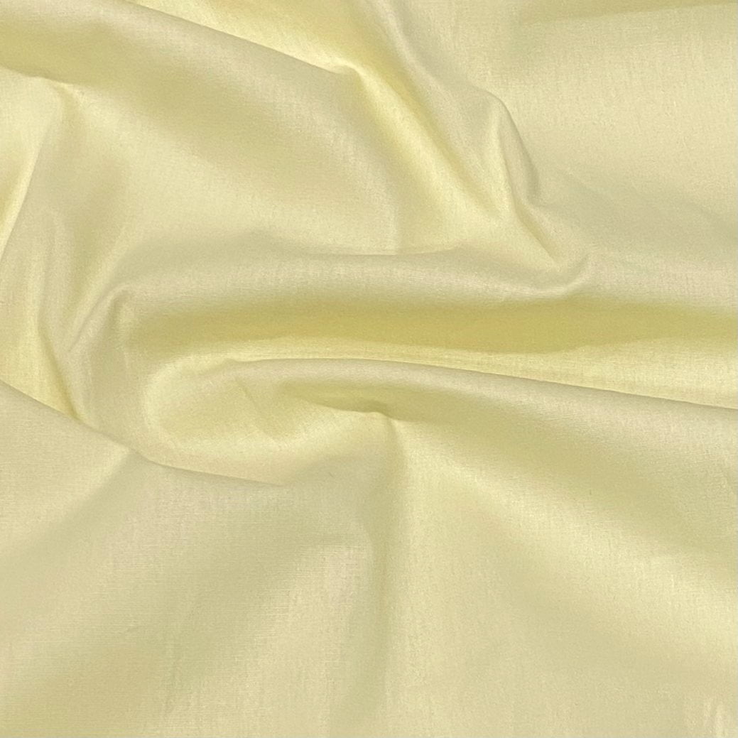 Tecido Tricoline Liso Amarelo Bebe 