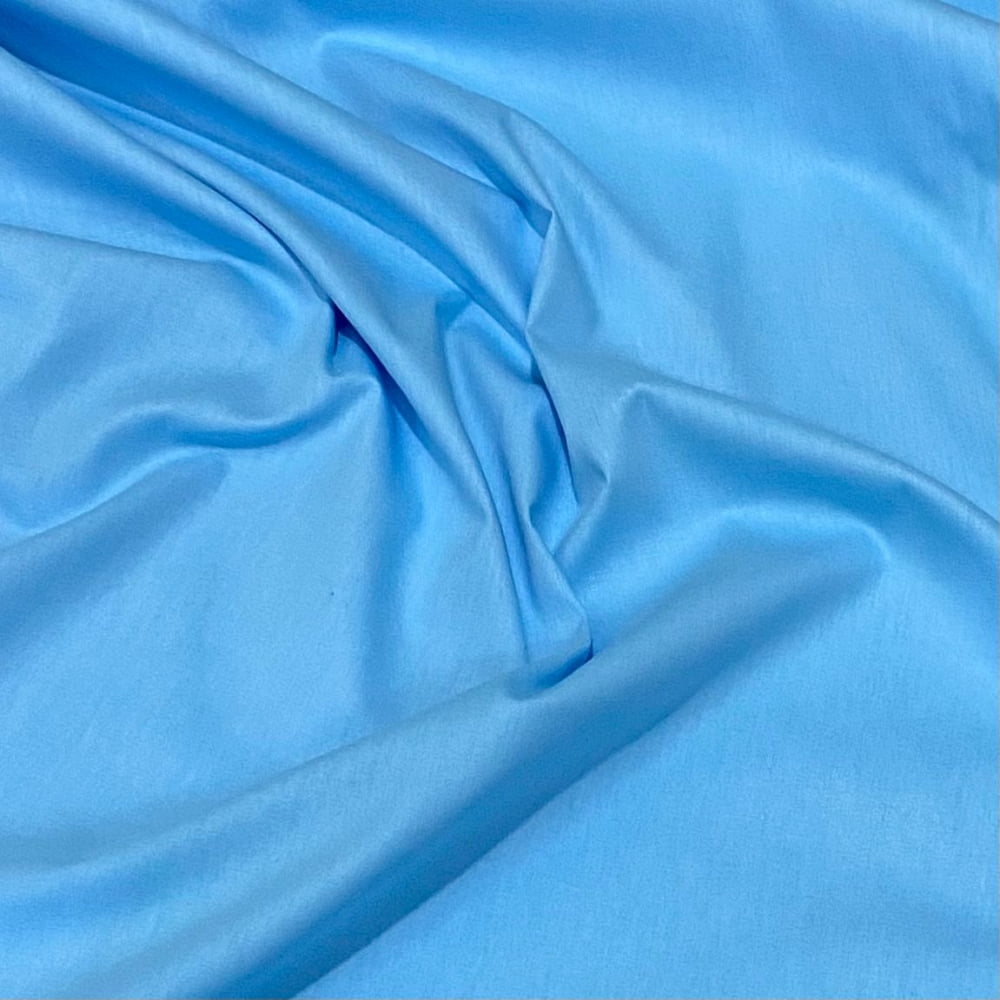 Tecido Tricoline Liso Azul Ceu