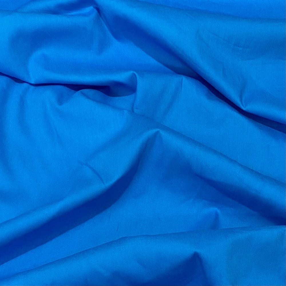 Tecido Tricoline Liso Azul Cobalto