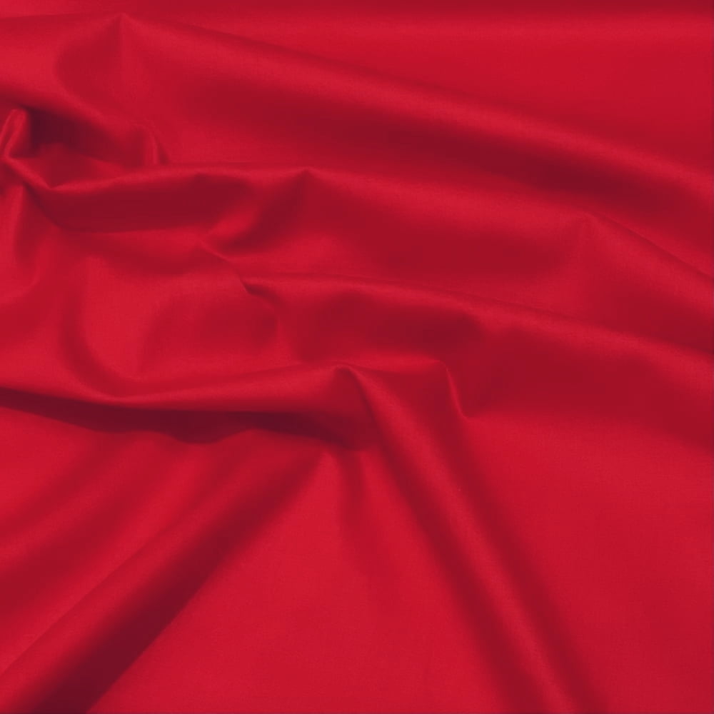 Tecido Tricoline Liso Vermelho Tomate