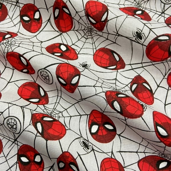 Tecido Tricoline Personagem Homem Aranha Cinza Marvel Loja Tear