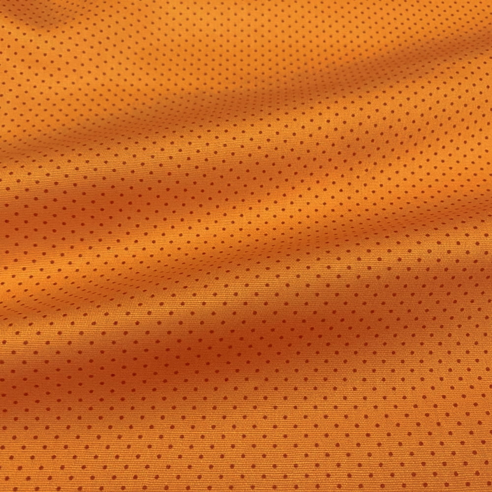 Tecido Tricoline Poa Micro Laranja Claro Tom Sobre Tom (Basics & Colors)