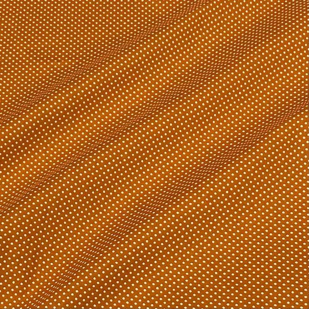 Tecido Tricoline Poa Micro Laranja Escuro