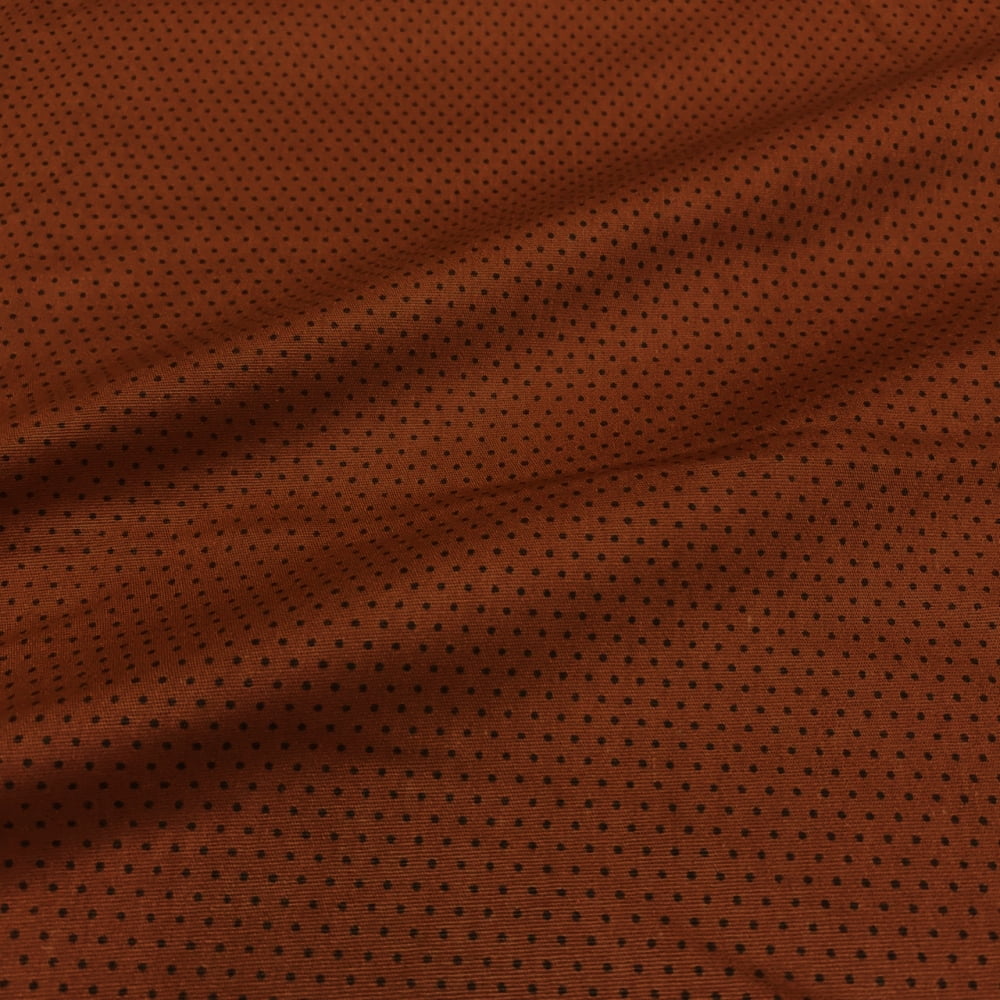 Tecido Tricoline Poa Micro Marrom Chocolate Tom Sobre Tom (Basics & Colors) 