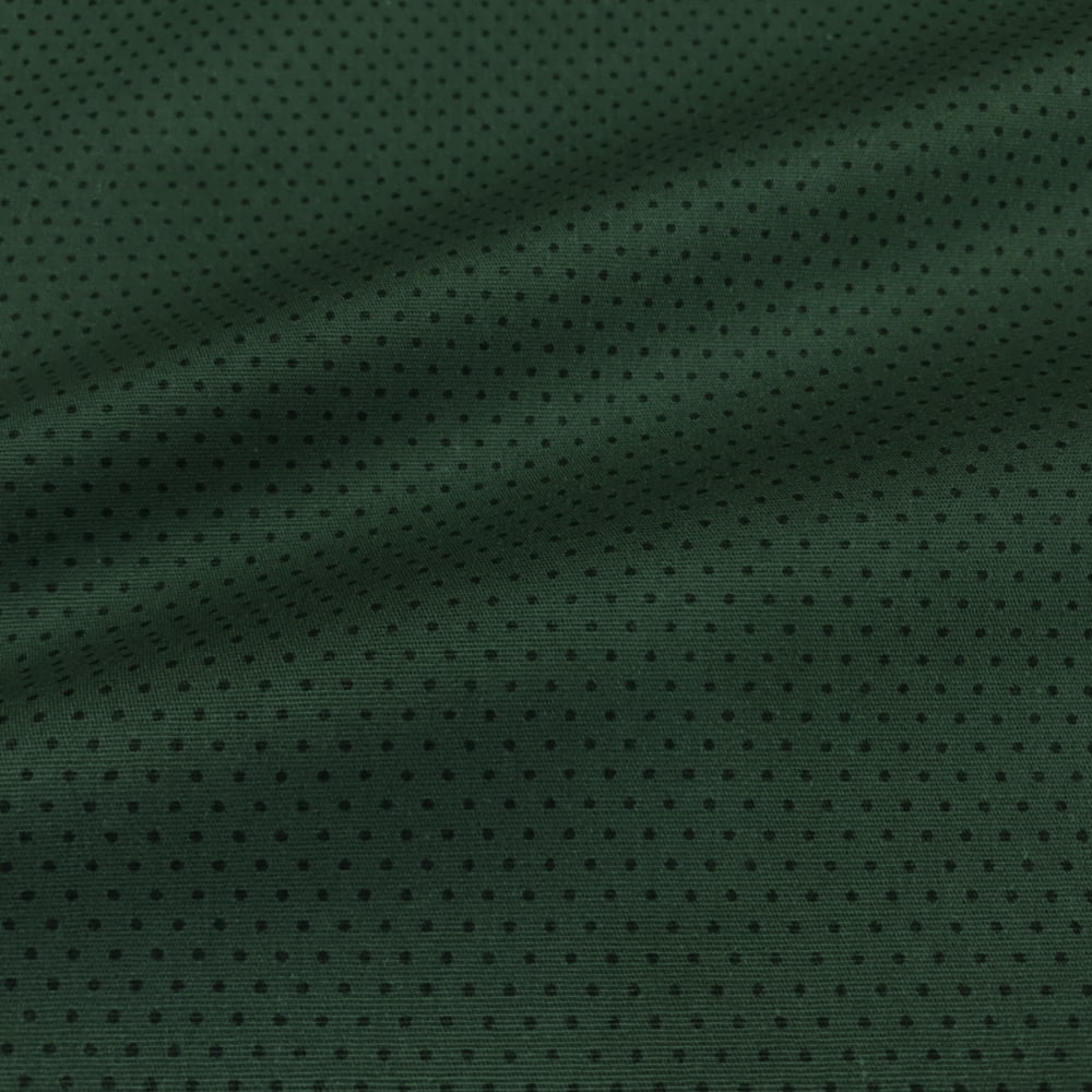 Tecido Tricoline Poa Micro Verde Escuro Tom Sobre Tom (Basics & Colors) 