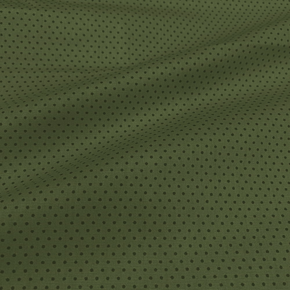 Tecido Tricoline Poa Micro Verde Oliva Tom Sobre Tom (Basics & Colors)