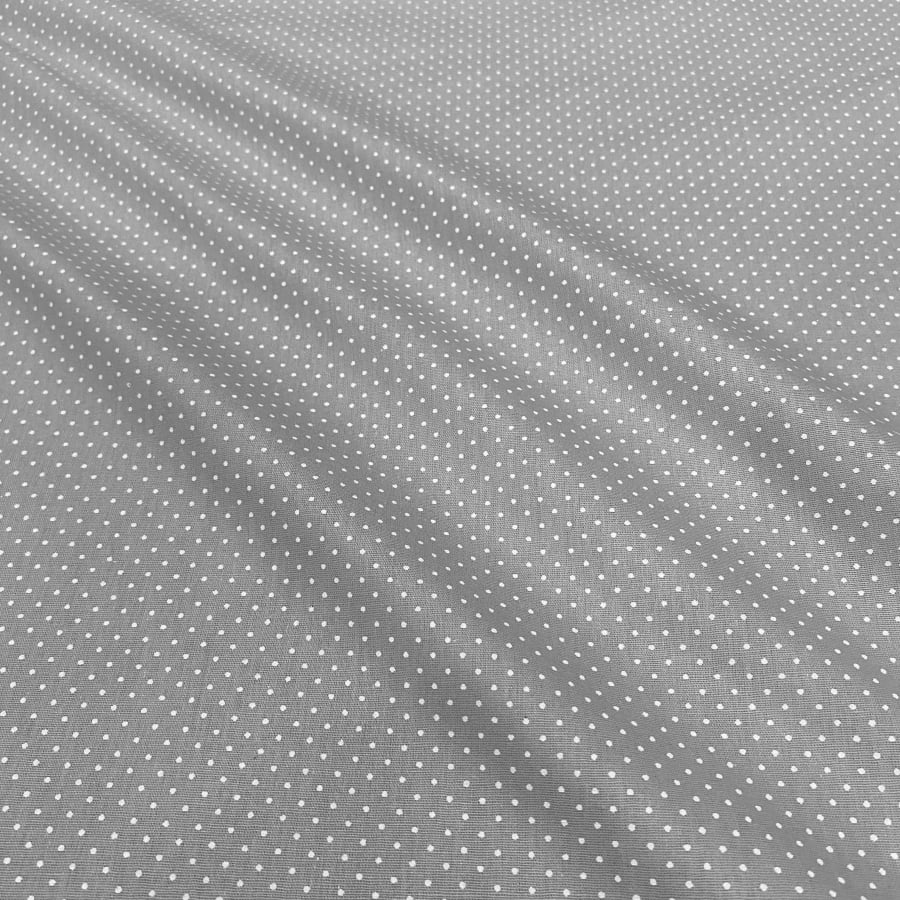 Tecido Tricoline Mini Poa Cinza