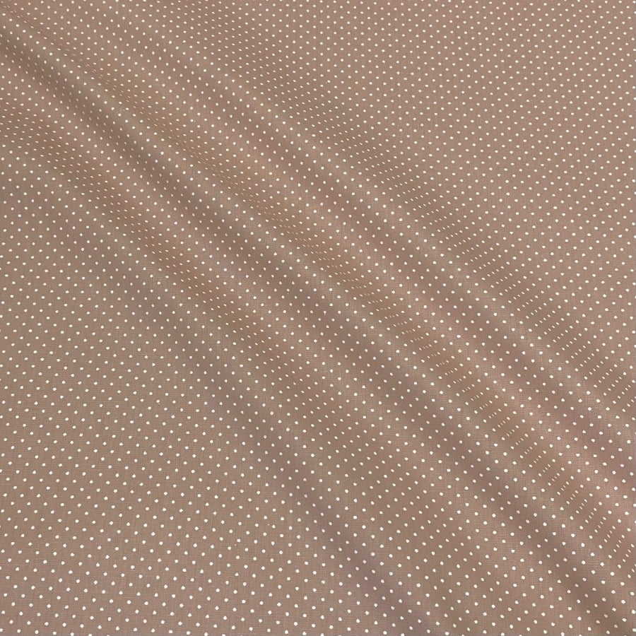 Tecido Tricoline Mini Poa Rose Escuro