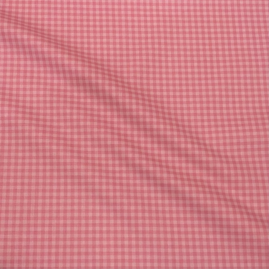 Tecido Tricoline Xadrez Rosa Medio Tom Sobre Tom (Basics & Colors) 