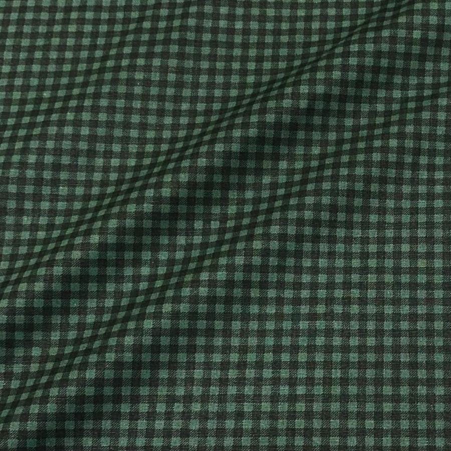 Tecido Tricoline Xadrez Verde Escuro Tom Sobre Tom (Basics & Colors) 