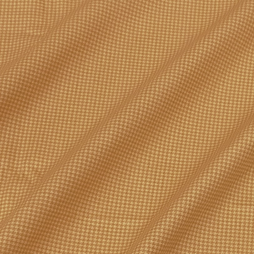Tecido Tricoline Pied de Poule Amarelo Ocre Tom Sobre Tom (Basics & Colors)