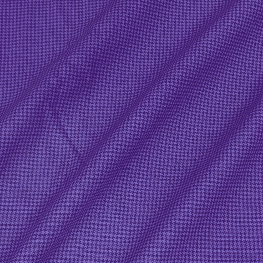 Tecido Tricoline Pied de Poule Roxo Violeta Tom Sobre Tom (Basics & Colors)