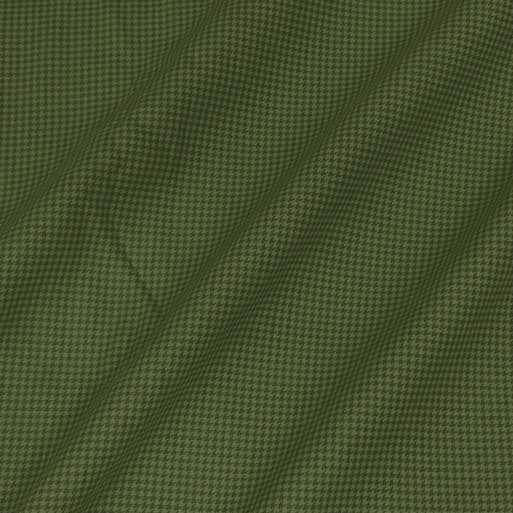 Tecido Tricoline Pied de Poule Verde Oliva Tom Sobre Tom (Basics & Colors)