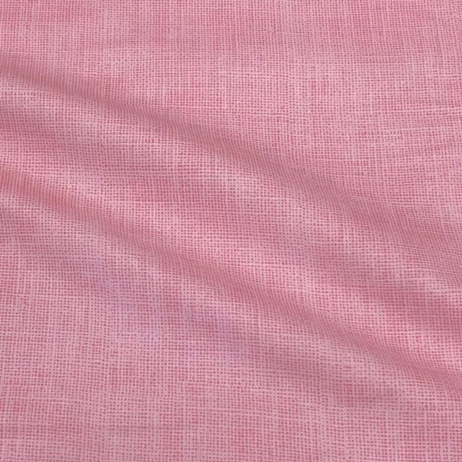 Tecido Tricoline Traminha Rosa Medio Tom Sobre Tom (Basics & Colors)