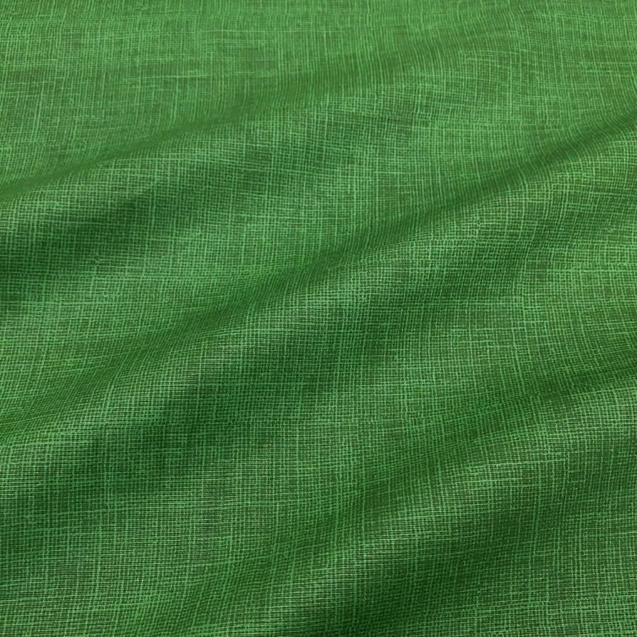 Tecido Tricoline Traminha Verde Grama Tom Sobre Tom (Basics & Colors)
