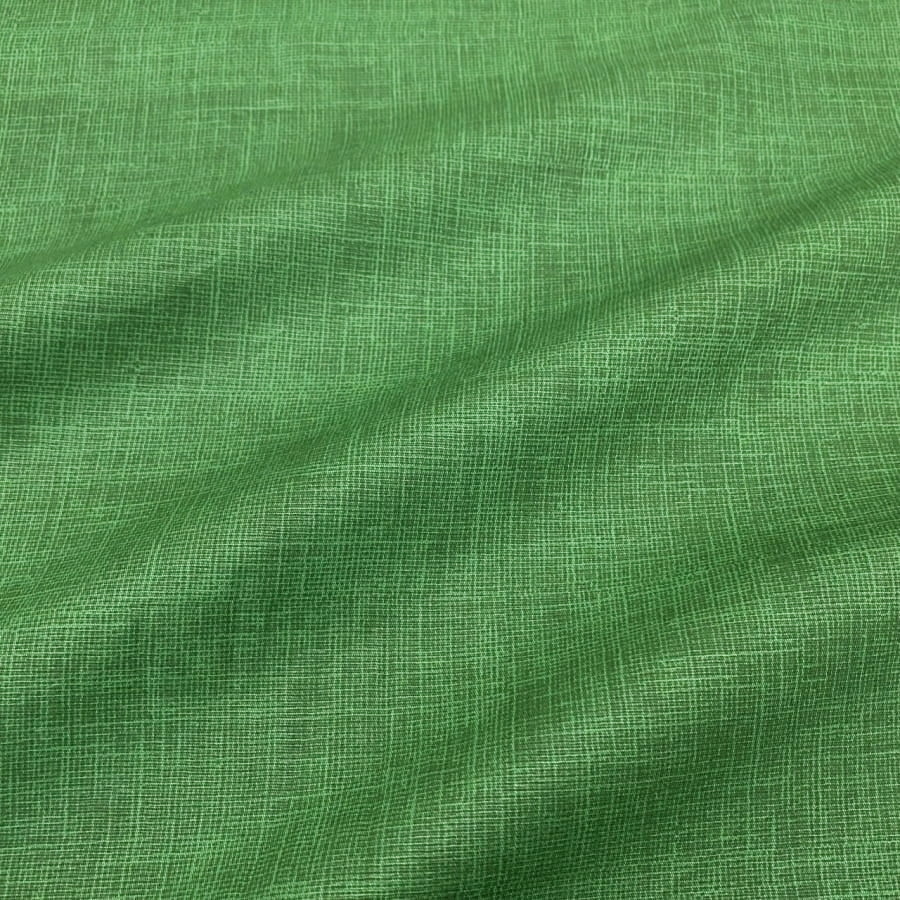 Tecido Tricoline Traminha Verde Medio Tom Sobre Tom (Basics & Colors)