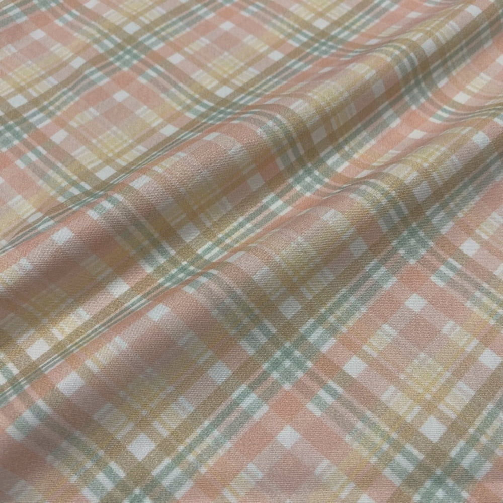 Tecido Tricoline Digital Xadrez Medio Coleção Flanela Xadrez Candy