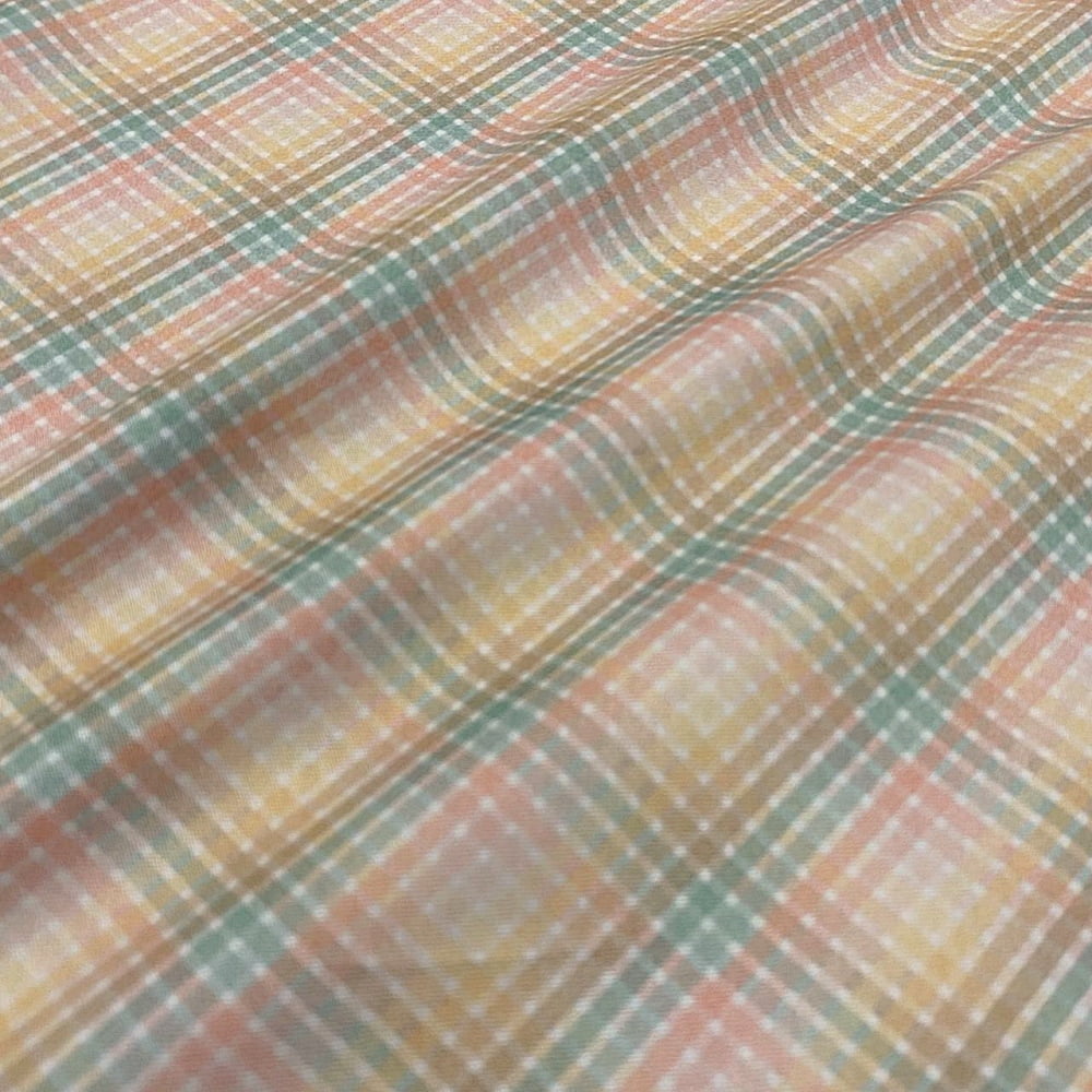 Tecido Tricoline Digital Xadrez Pequeno Coleção Flanela Xadrez Candy 