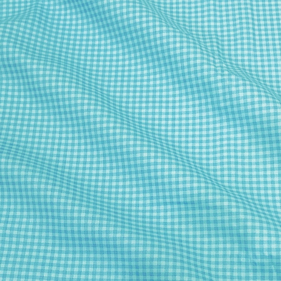 Tecido Tricoline Xadrez Azul Celeste Tom Sobre Tom (Basics & Colors)