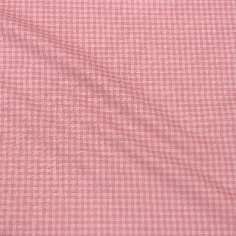 Tecido Tricoline Xadrez Rosa Claro Tom Sobre Tom (Basics & Colors)